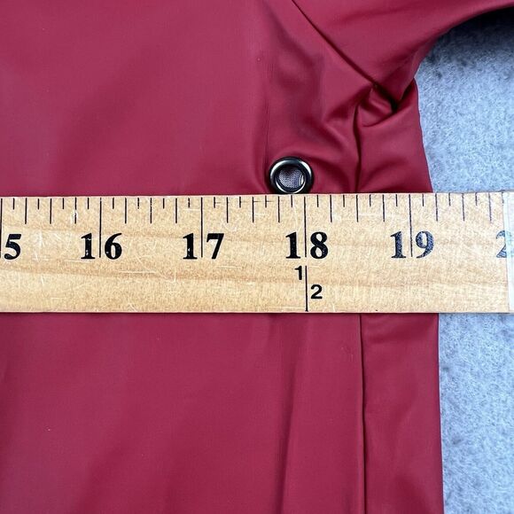 Rains Base Jacket Men’s XXS/XS Red Full Zip Hooded Long Sleeve Waterproof - Picture 12 of 16